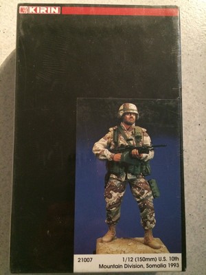 1/12 KIRIN 21007 : SOLDAT US ARMY 10TH MOUNTAIN DIVISION SOMALIA SOMALIE 1993