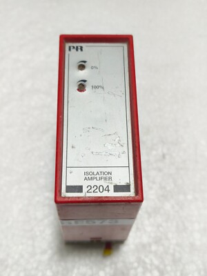 PR ELECTRONICS 2204 ISOLATION AMPLIFIER  24VDC 2204 D (FREE SHIP FEDEX/DHL)