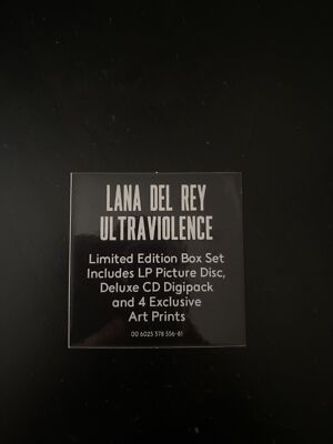Replacement Hype Sticker for Lana Del Rey Ultraviolence Picture Disc Box Set