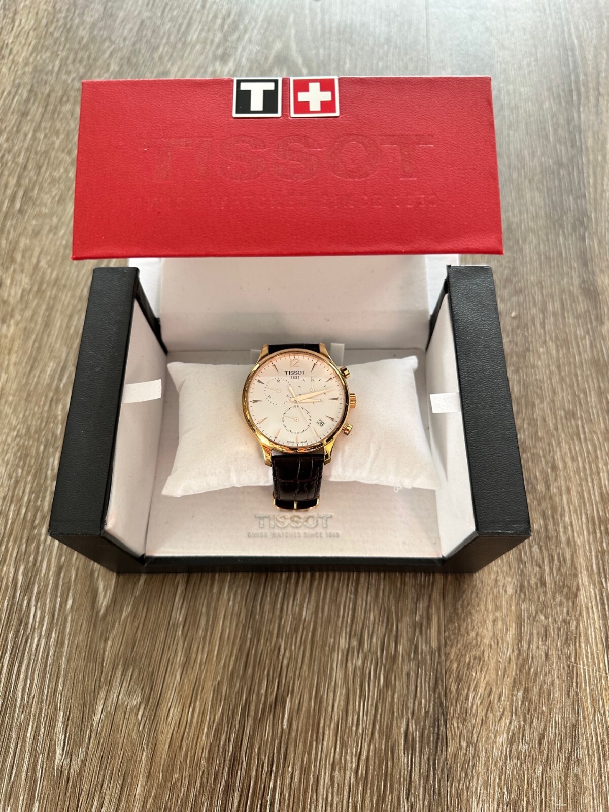 TISSOT Tradition T06361A 腕時計 TISSOT Tradition Stainless Steel Chrono Men's Watch