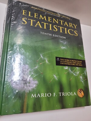 Pearson Elementary Statistics Tenth Addition Annotated Instructor's Edition -New