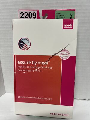 Medi Assure Medical Compression Socks Calf PET EW CT Black 20-30 XL