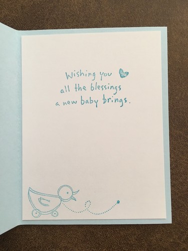 WELCOME BABY HANDMADE CARD