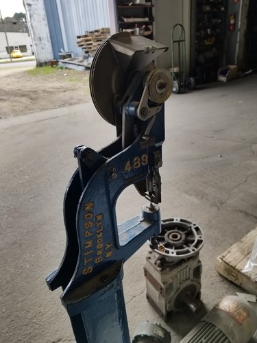 STIMPSON 489 Foot Powered Grommet Press