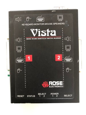 Vista-Mini 2 Port KVM Switch - KVT-2PC Mint