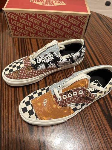 ★【VANS】★TIGER PATCHWORK ERA★22-30cm Vans Tiger Patchwork Era Skate Shoes Multicolor Laced Low