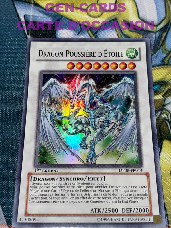 Occasion Carte Yu Gi Oh Dragon Poussiere D'Etoile Dp08-Fr014 1Ã¨Re Ã©Dition