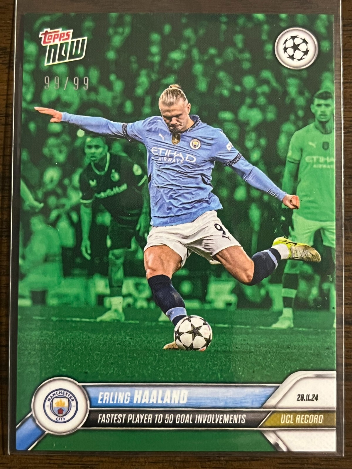 2024-25 Topps Now UEFA UCL #50 Erling Haaland Manchester 2024-25 Topps Now UEFA UCL #50 Erling Haaland Manchester