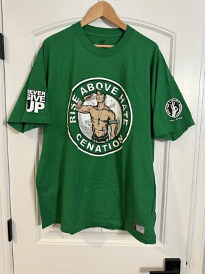 2011 John Cena WWE Cenanation Rise Above Hate T Shirt- Size XL