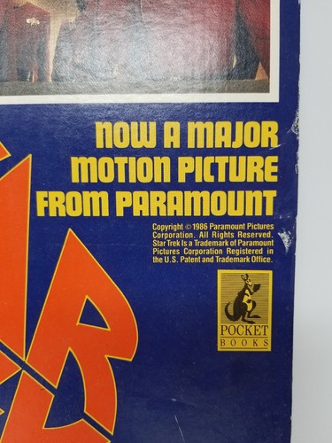 Vintage STAR TREK Pocket Books STORE Cardboard DISPLAY 1986