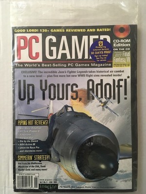 PC Gamer Magazine JUN 1998 - Back Issue COMPUTER Magazine (CD-ROM) WWII Flight