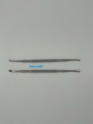 2 Freer Septum Elevator Double Ended Sharp Blunt Neuro Surgical Instruments 7''