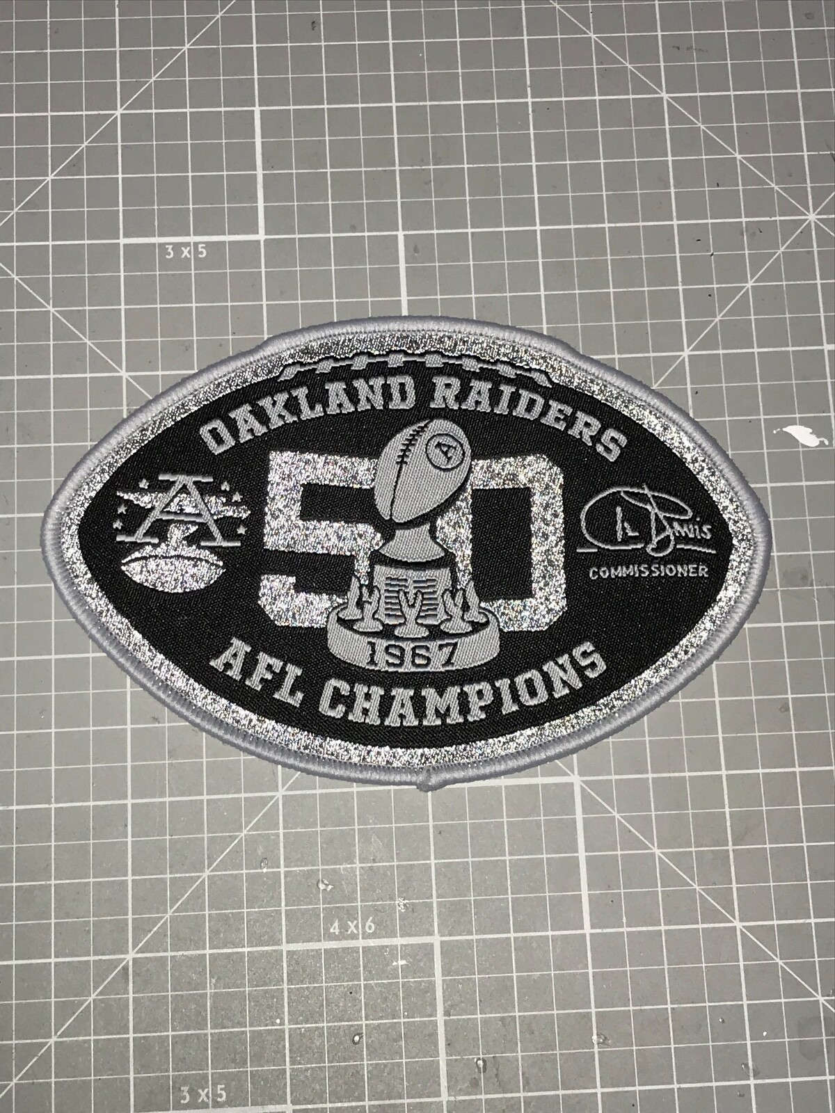 raiders 50th anniversary patch