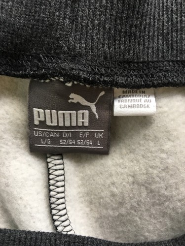 Puma Men's Fleece Lounge Jogger Pants Gray #272