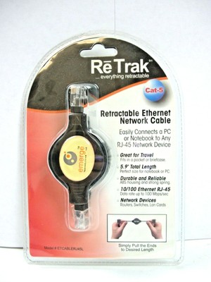 Emerge Retractable Ethernet Network Cable (ETCABLERJ45L)(QTY 1 ea)ALT