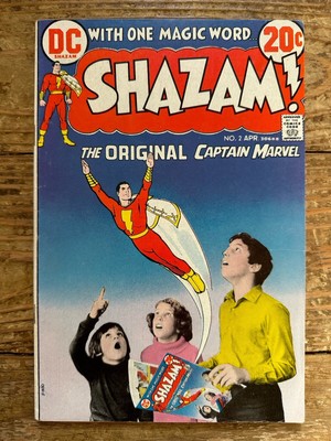 Shazam 2 VF- 7.5 DC Comics Bronze Age 1973 Captain Marvel Infinity Photo Cover