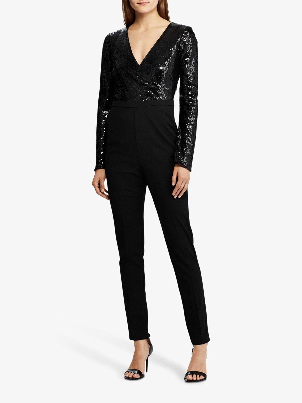 Ralph Lauren JUMPSUITS イブニング BLACK Ralph Lauren Stylish Black Jumpsuit – ShopYWCA