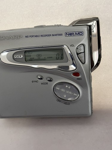 ポータブルプレーヤー (N346) SHARP Portable MiniDisc Player d666aab8f0ac872.jpg
