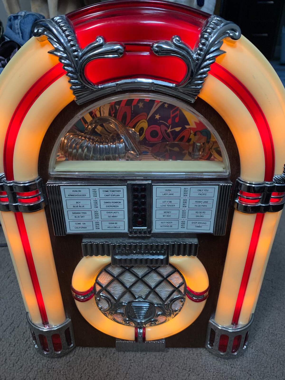 Spirt of St. Louis AM/FM Radio Cassette Player Juke Box W Spirt of St. Louis AM/FM Radio Cassette Player Juke Box W