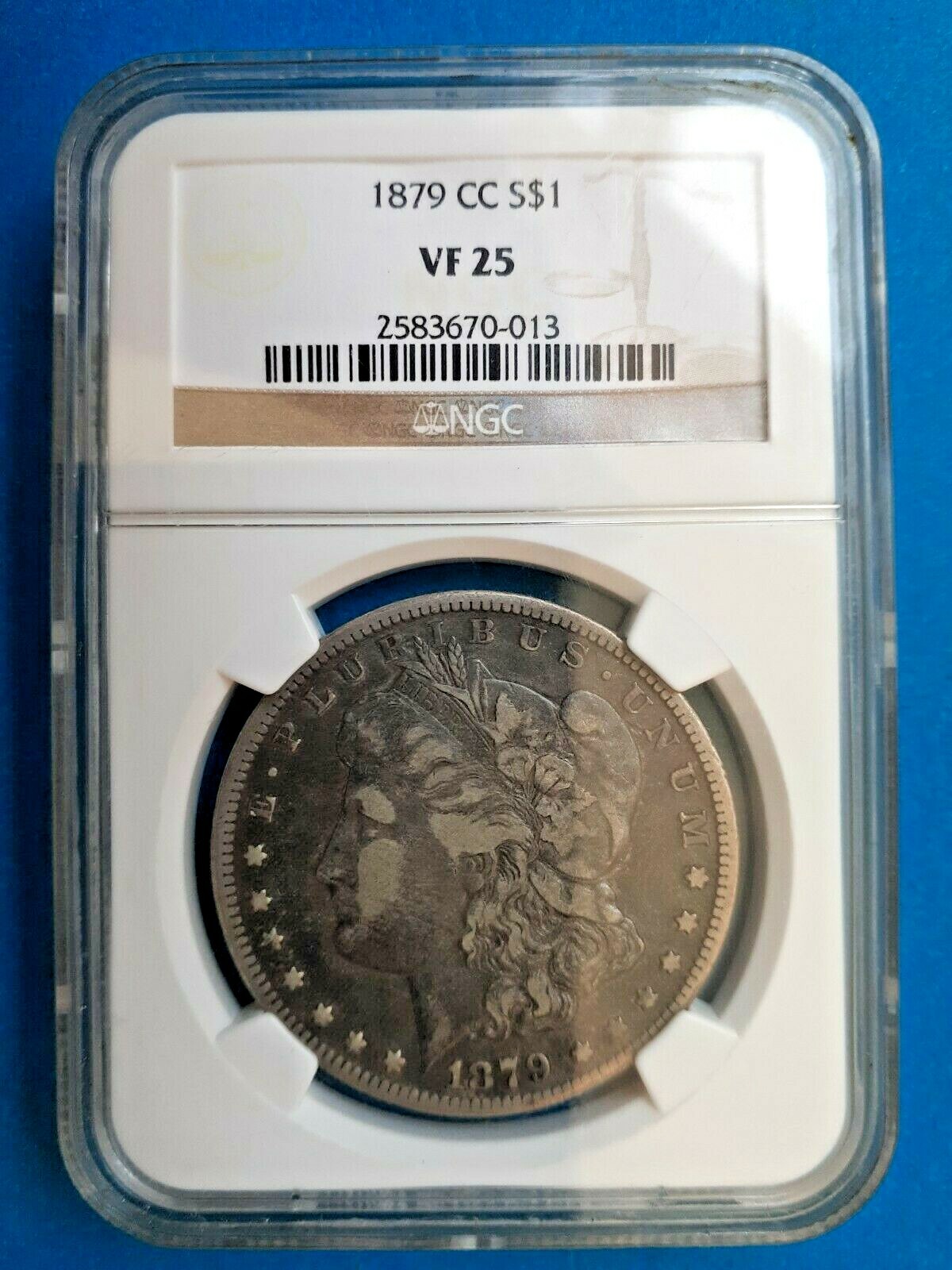 1879 cc Morgan Silver Dollar NGC VF25 Carson City | eBay