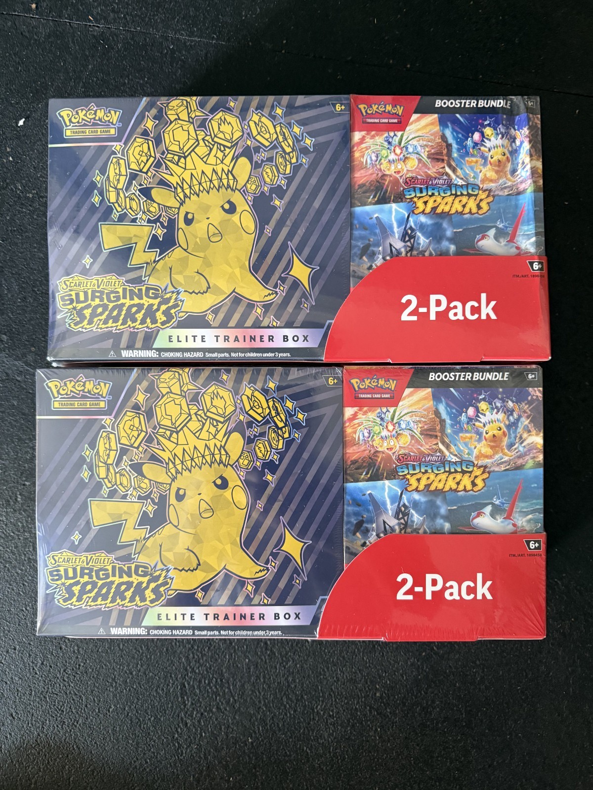 Pokémon Surging Sparks Elite Trainer Box + Booster Bundle, 2