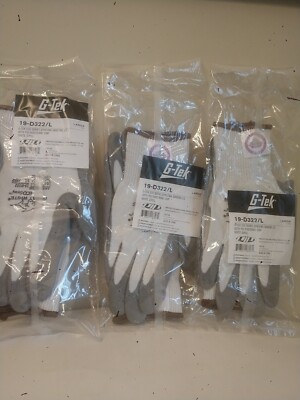 3( Three) Pip Global G- TEK Eco Series Dyneema Diamond With Polyurethane Gloves.