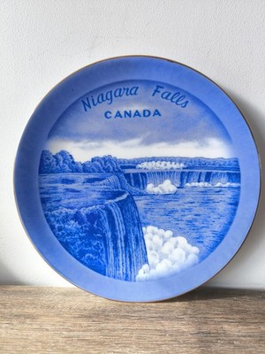 Assiette bleue Niagara Falls Canada 