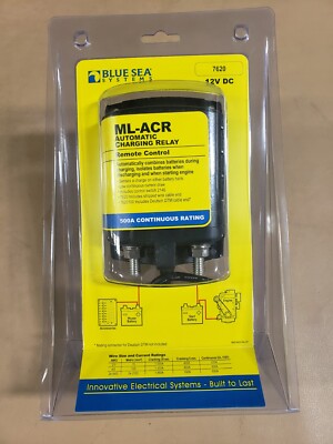 BLUE SEA SYSTEMS 7620 ML-ACR AUTOMATIC CHARGING RELAY   12V DC 500A