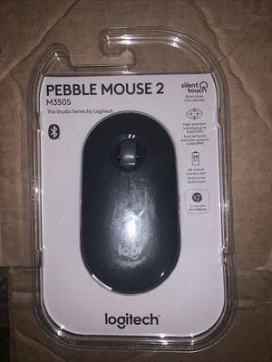 Logitech - Pebble Mouse 2 M350s Slim Lightweight Wireless Silent Ambidextrous...
