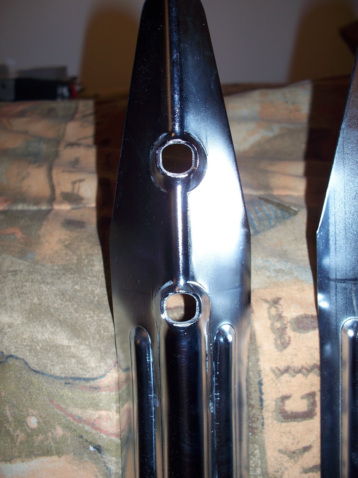 chrome pinball leg