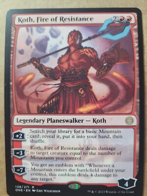 Koth, Fire of Resistance MTG Phyrexia All Will Be One Magic Red Rare LP/NM