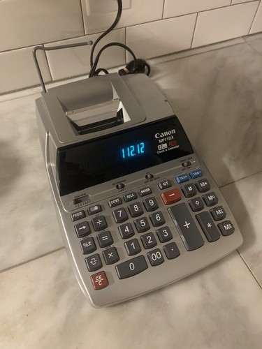 Canon MP11DX 12-Digit Electric Desktop Printing Calculator (Clock & Calendar) ME