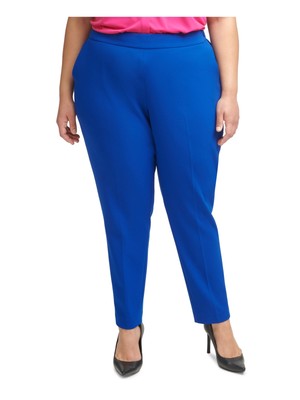 

CALVIN KLEIN Женские эластичные брюки-скинни на молнии для работы Plus, Синий, X12PC884
