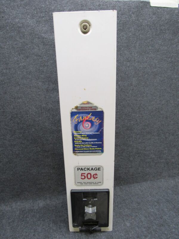 Vintage 1970s Condom Dispenser Machine Fantasy 6 Novelty Vending Ad Advertising