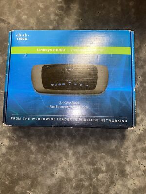 Linksys E1000 300 Mbps 4-Port 10/100 Wireless N WiFi Router - Great Condition