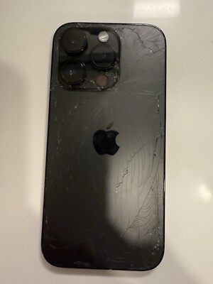 iPhone 14 Pro 128 GB Space Black Unlocked - Cracked Back, Fully Functional