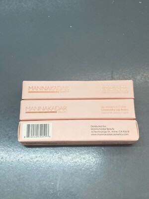 3x MANNAKADAR BEAUTY Lip Balance Color Chemistry Lip Balm 0.05oz NIB
