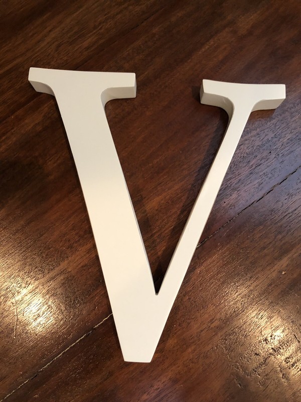 New Pottery Barn Kids Wall Letters 8inch White V 10 00