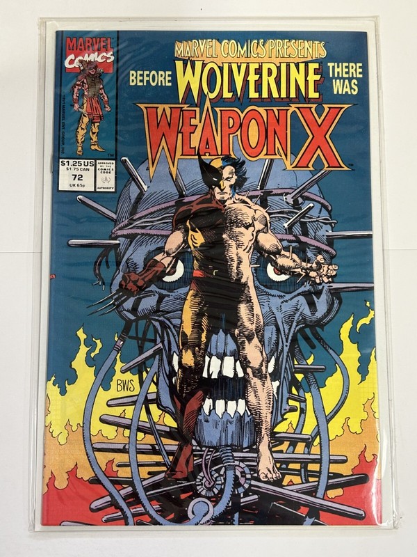 MARVEL COMICS PRESENTS #72 1991 NM WOLVERINE WEAPON X COVER