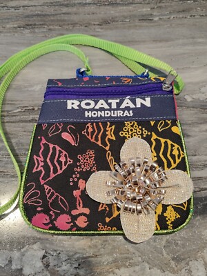 Roatan Honduras Small Canvas Bag Fish 