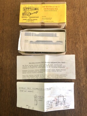 Eames Model Bus Kit 1927 MAUDSLAY ML3 BUCKINGHAM BODIED COACH BUS - OO Boxed