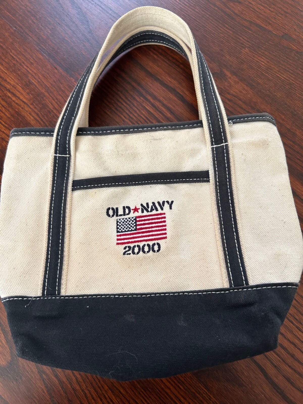 バッグ vintage tote bag bear navy Polo Bear Tote Bag With Pouch Eco Navy Embroidered Iconic