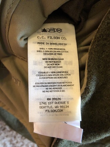 Pre-owned Filson Snohomish Reversible Hooded Jacket M $425 Olive Green & Khaki Tan