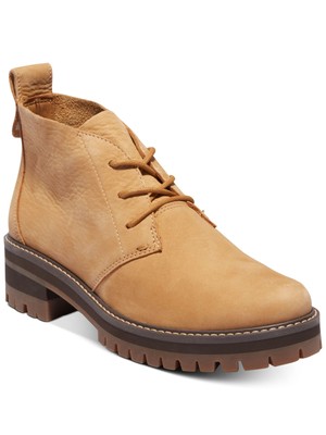 

TIMBERLAND Женские коричневые кожаные ботинки чукка на платформе 1 дюйм Courmayeur Valley, Коричневый, TB0A2N5H763