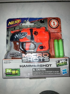 NERF GUN MICRO SHOTS HAMMERSHOT  SERIES 1 ZOMBIE STRIKE