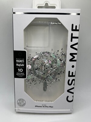 Case-Mate MagSafe Touch of Pearl Series Case For iPhone 14 Pro Max (6.7'')- Clear