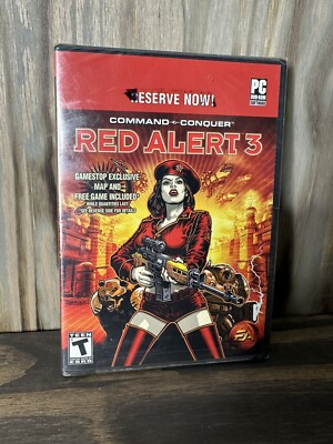 Red Alert 3 GameStop Exclusive Map Free Game Included PC Dvd-Rom Software NEW