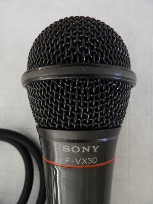 Vintage Sony F-VX 30 Dynamic Microphone Original Box