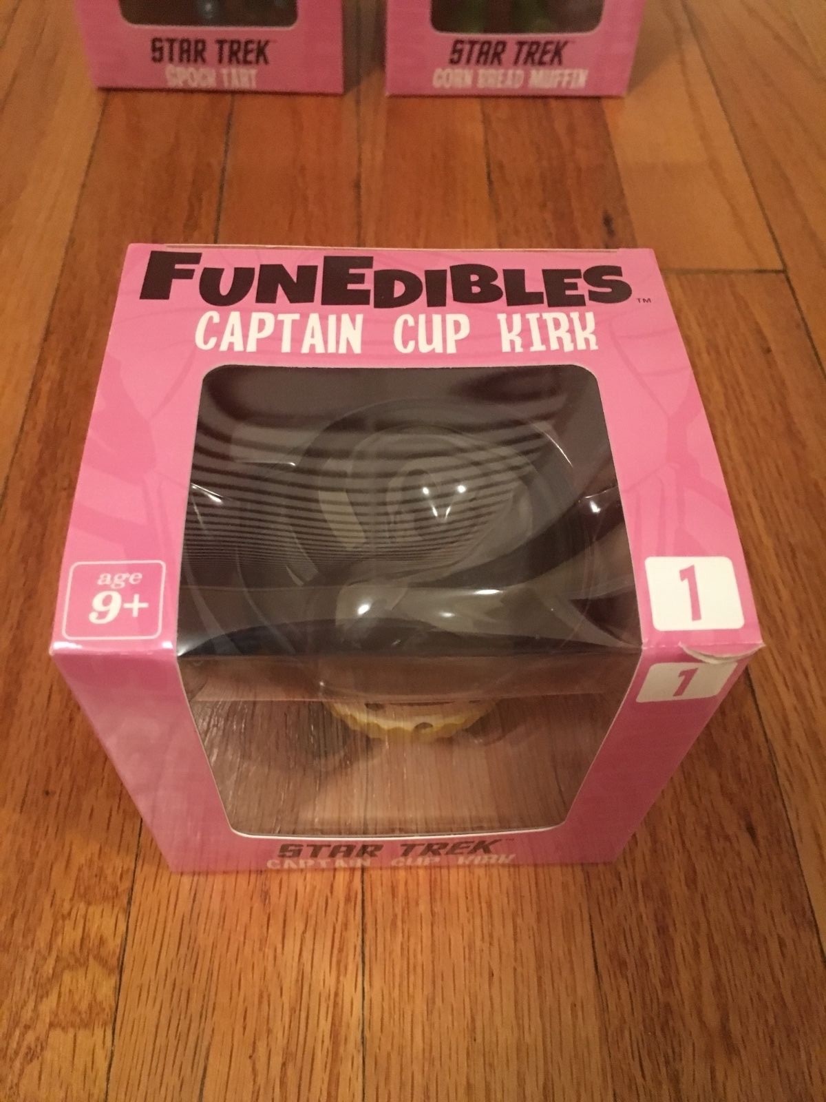 Lot of 3 FunEdibles Star Trek - Captain Cup, Kirk Spock Tart, Corn Bread Muffin