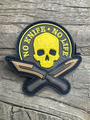 Patch PVC HOOK-3D Skelton Skull Night Knife Microtech Emerson